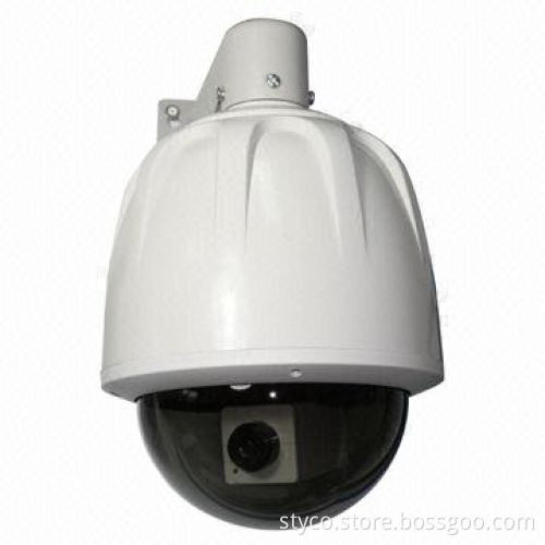 CCTV Dummy Camera, Aluminum Alloy PTZ Dome, with Blinking LED, Powered by Rechargeable Battery